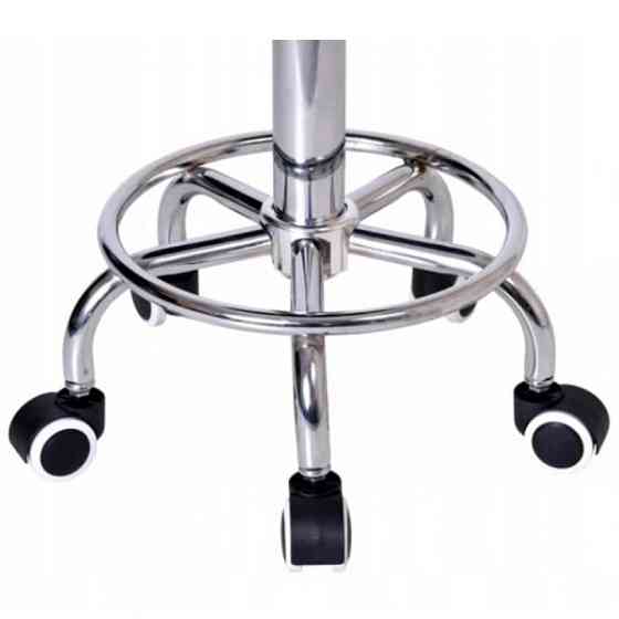 Стілець майстра косметолога круглий на коліщатках без спинки Bonro B-493 для салону краси Київ