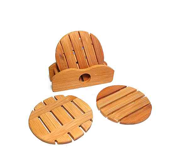 Подстаканники бамбуковые 4 шт Киев