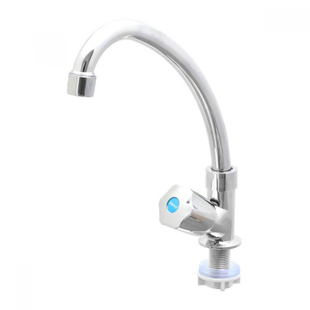 Кран одинарний Zerix Mono 014 хром термопластик (ZX2857) Чернівці - фото 1