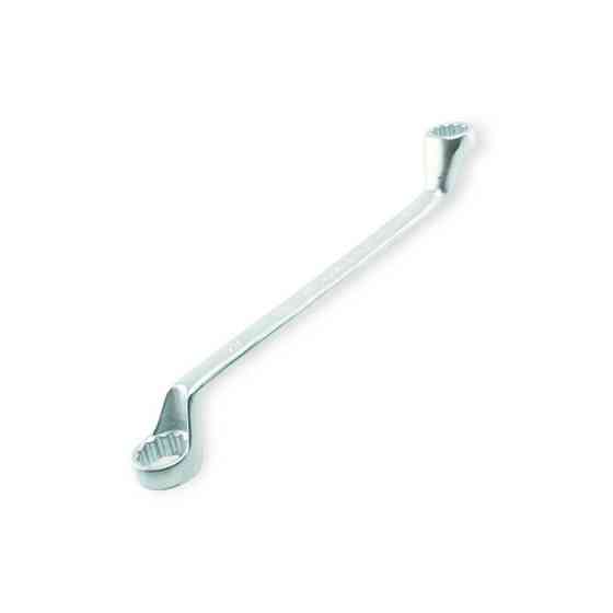 Ключ накидной изогнутый 21х23 мм CrV satine Мукачево