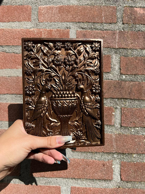 Молд силиконовый Птицы 197 на 150 мм серый Киев - изображение 2