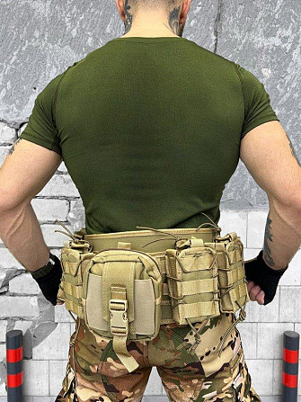 Разгрузочный пояс с Подсумками в комплекте / РПС с системой Molle Attack койотВТ7500 Киев - изображение 8