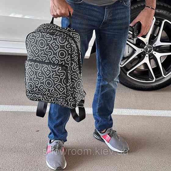 Чоловічий брендовий рюкзак Boss (2022) black Київ