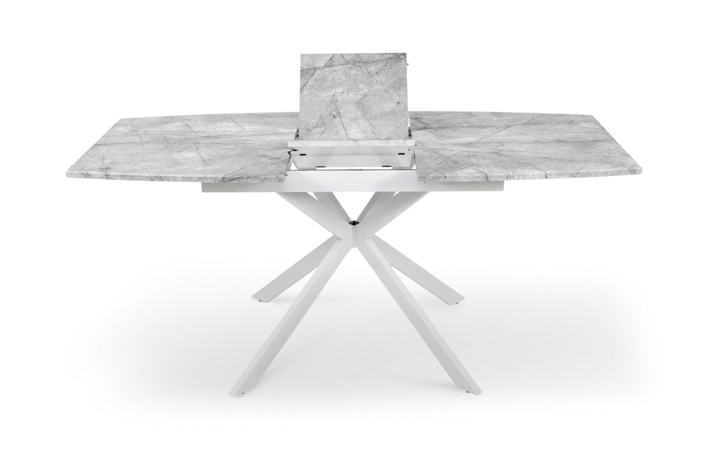 Стіл Річард 140(+40)*85 білий метал/базальт Київ - фото 4