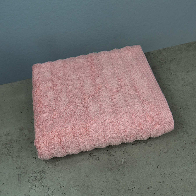 Набір махрових рушників Зеро Твіст 3шт GM Textile 40x70см, 50x90см, 70x140см 550г/м2 (Рожевий) Суми - фото 6
