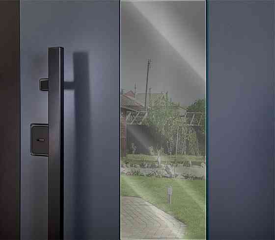 Входная дверь с терморазрывом Abwehr Cottage Queen Лампре Антрацит + Белая уличная пленка 960*2050 мм Киев