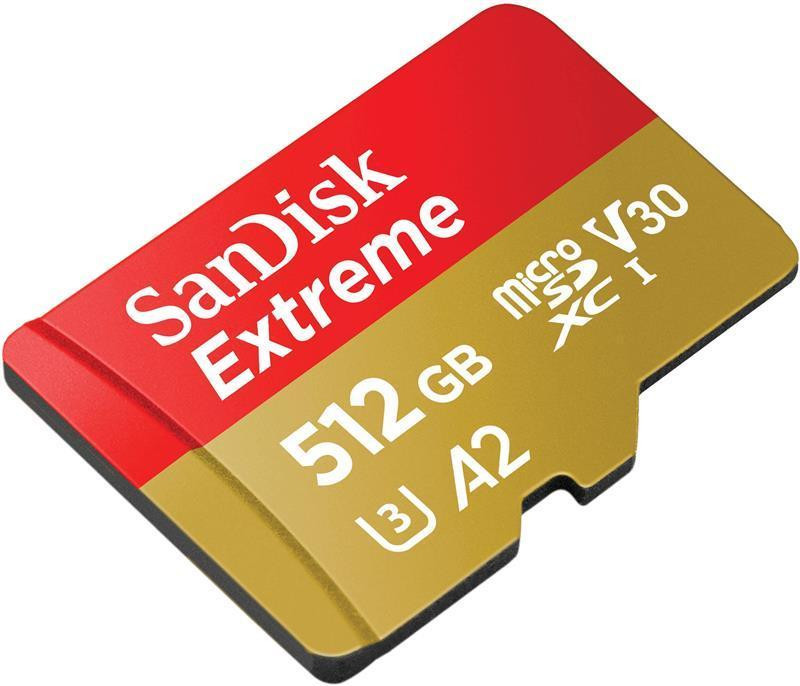 Картка пам'яті MicroSDXC 512 GB C10 UHS-I SanDisk Extreme V30 U3 R190/W130MB/s + SD (SDSQXAV-512G-GN6MA) 512 Харків - фото 3