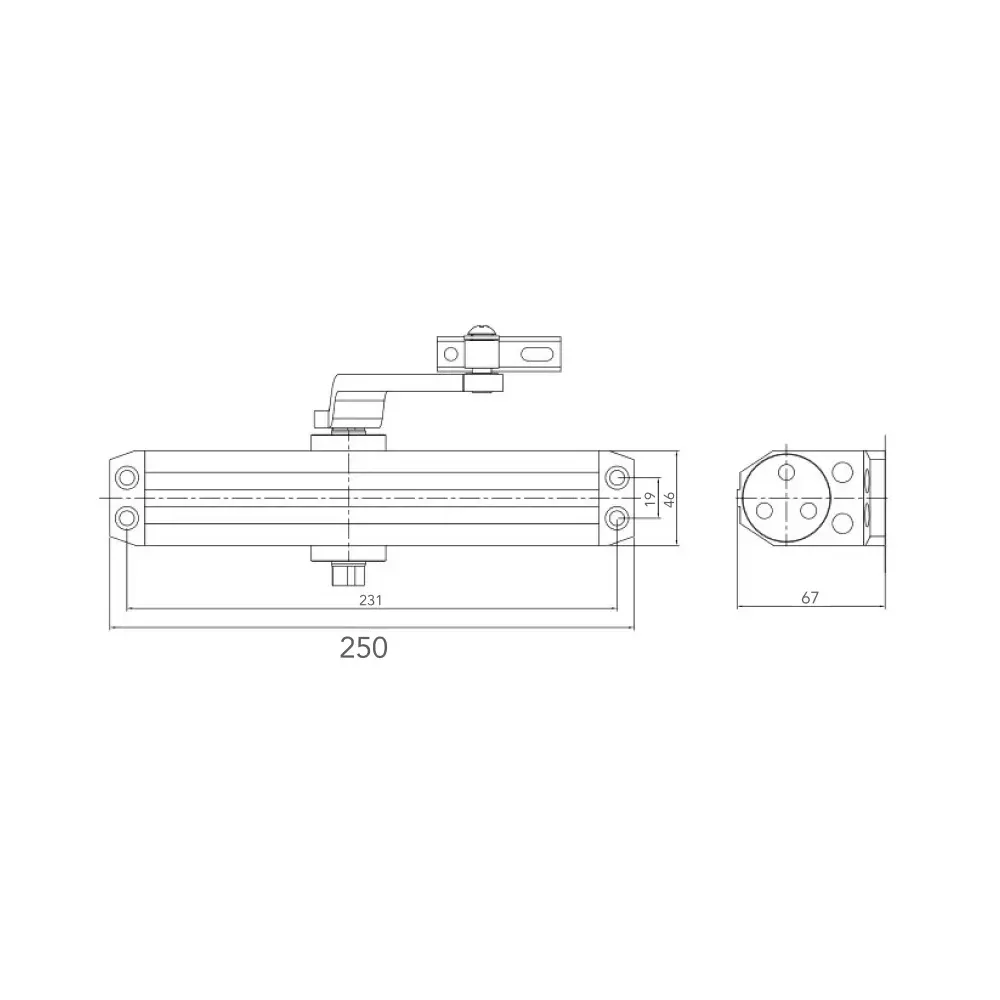 Дверний доводчик Dortec DT-516 Silver (63-00004) Київ - фото 10