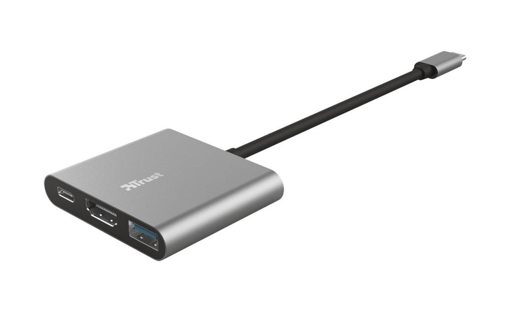 USB-хаб Trust Dalyx Aluminium USB Type-C 3-в-1 (23772) ( Сріблястий ) Харків - фото 3