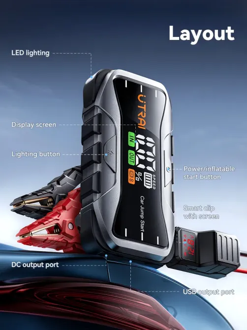 Пусковий пристрій Utrai Jstar 10 бустер 6000A Тернопіль - фото 1