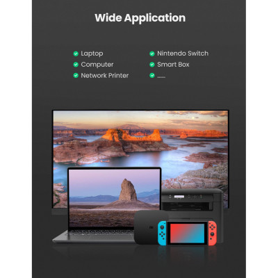 Перехідник USB 3.0 to Ethernet RJ45 1000 Mb CM209 Ugreen (50922) Вінниця - фото 3