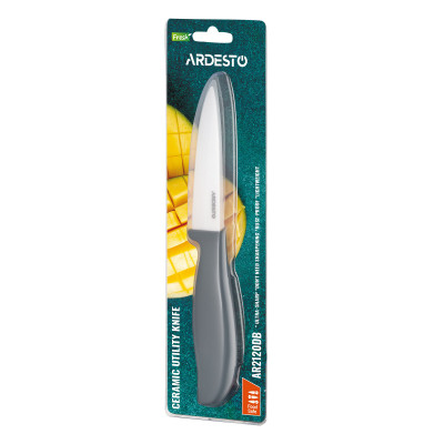 Кухонний ніж Ardesto Fresh 10см, кераміка, пластик, синій (AR2120DB) Вінниця - фото 3