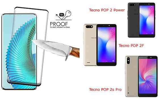 Защитное стекло HyperGlass Pro для Tecno POP 2 Power, POP 2F, POP 2s Pro – максимальная чувствительность и Киев