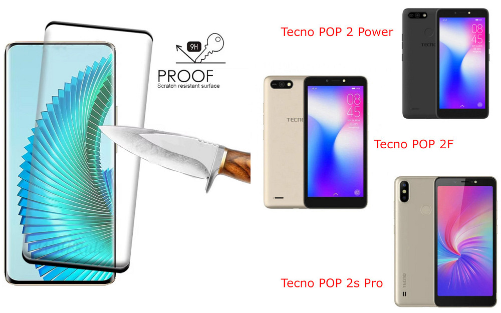 Защитное стекло HyperGlass Pro для Tecno POP 2 Power, POP 2F, POP 2s Pro – максимальная чувствительность и Киев - изображение 1