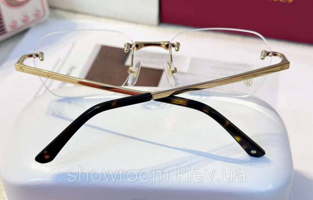 Мужская безободковая оправа (0407) gold Киев - изображение 5