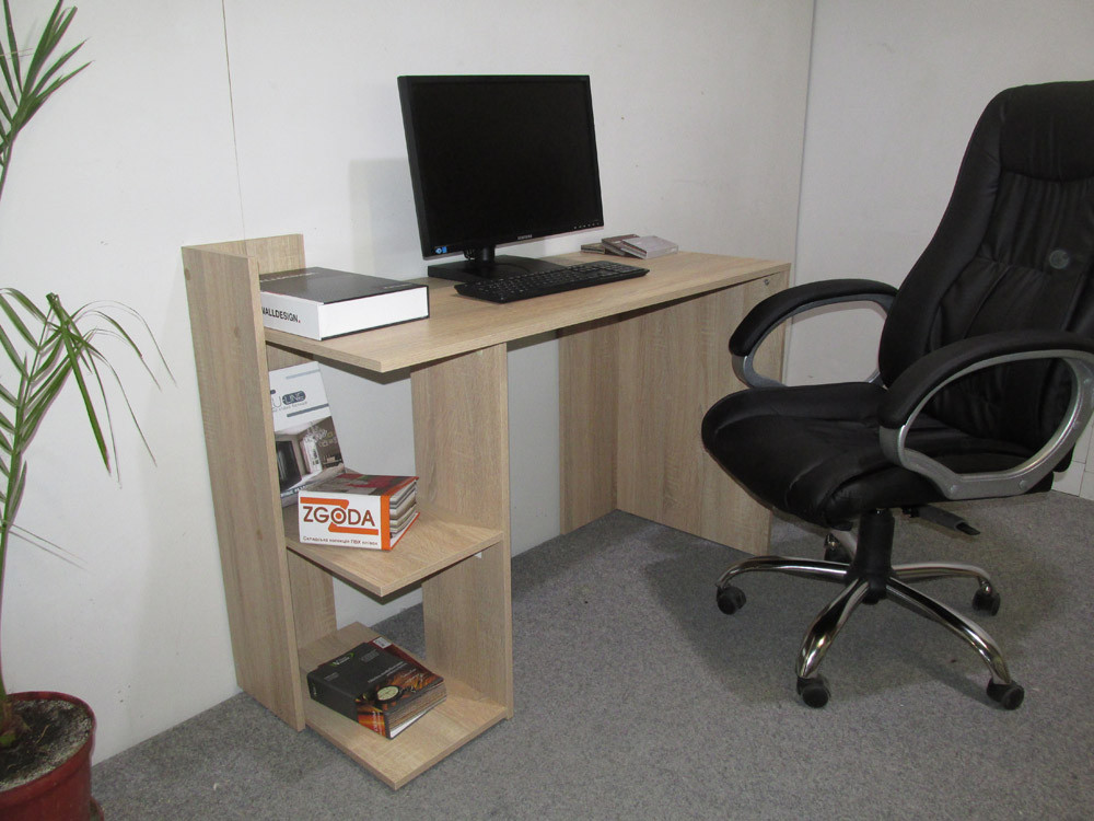 Cтіл комп'ютерний з 2 полицями М-ЗОН Джеко 1200/12 Німфея Альба (MZN-031019) Львів - фото 4