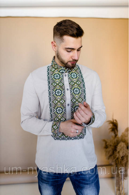 Мужская льняная вышиванка Олекса Кривой Рог - изображение 6