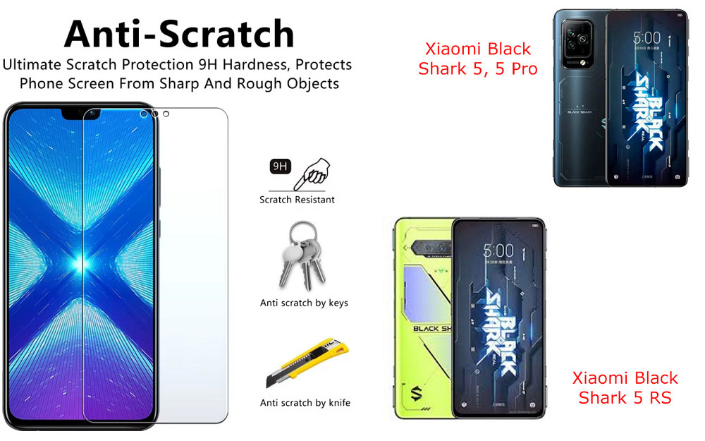 Защитное стекло NeoGlass для Xiaomi Black Shark 5, 5 Pro, 5 RS – ультрапрозрачное и устойчивое Киев - изображение 1