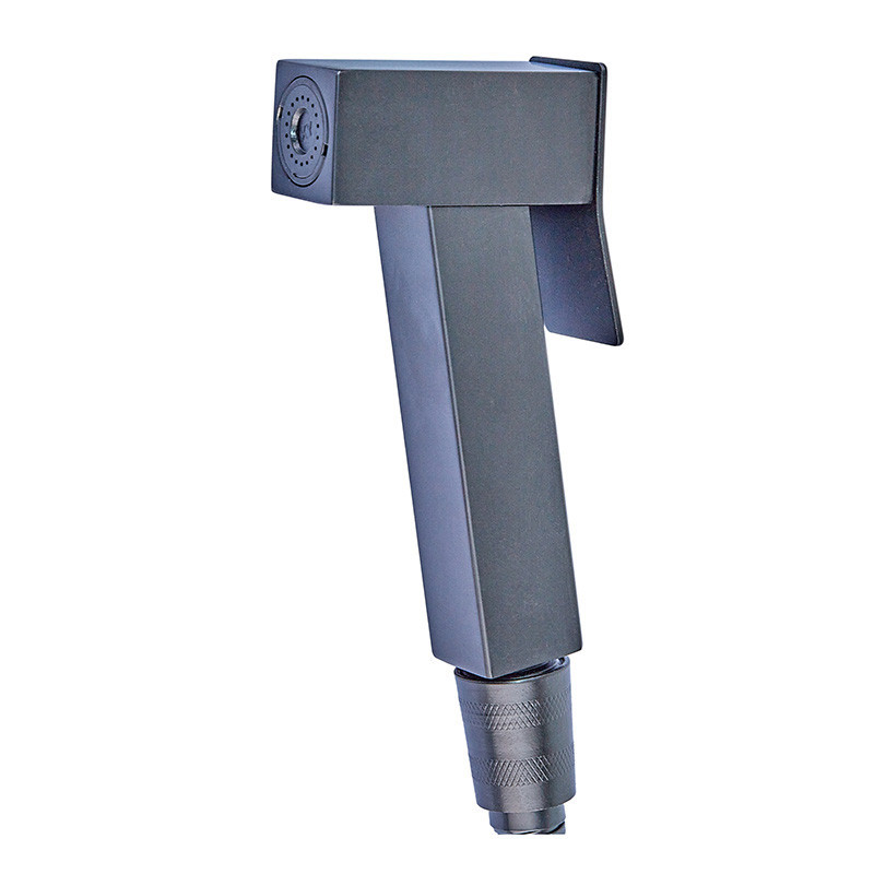 Настінний змішувач Mixxus KUB-222 з гігієнічним душем чорний (MI6019) Харків - фото 3