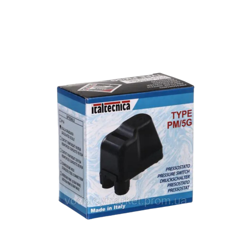 Реле тиску 1,1кВт 230V 1+5 бар F 1/4