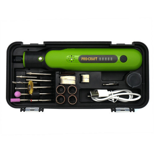 Міні-гравер з насадками 21 шт Procraft ,Гравер гравірувальна машинка бормашини PG8,Гравер на акумуляторі з насадками Львів - фото 3