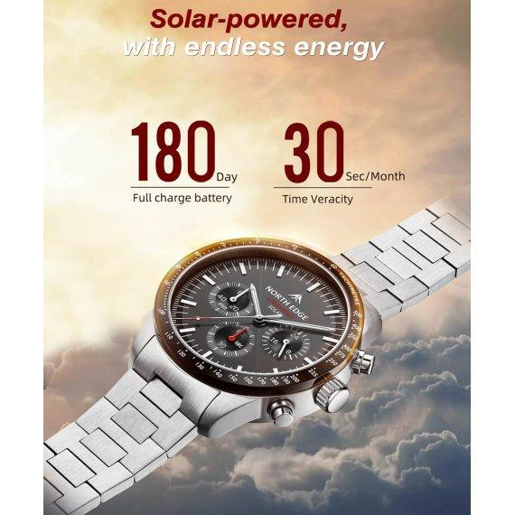 Мужские водостойкие наручные часы North Edge Long Wings 5 Bar Винница - изображение 4