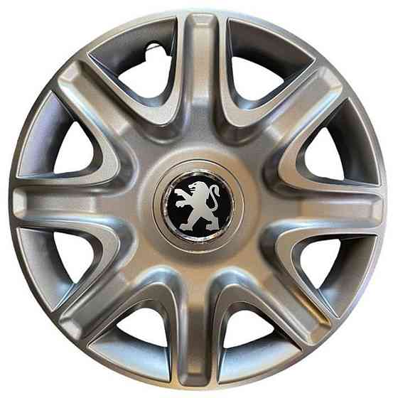 Автомобильные модельные колпаки R15 Peugeot 332 4шт, SJS, серебряные Киев