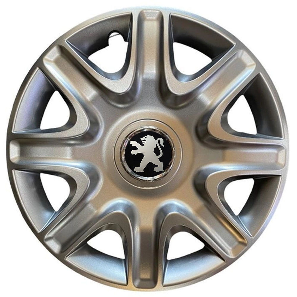 Автомобильные модельные колпаки R15 Peugeot 332 4шт, SJS, серебряные Киев - изображение 1