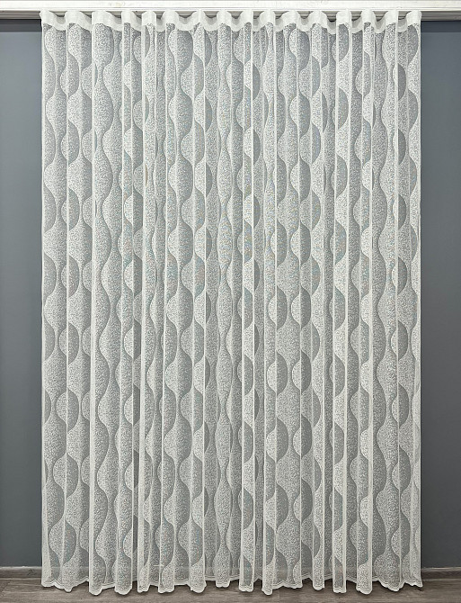 Тюль VR-Textil 1994т Жакард Молочний 400х270 см (42-1020) Київ - фото 2