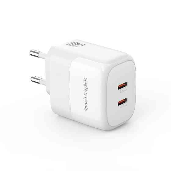 Мережевий зарядний пристрій XO L140 Dual C35W 2USB-C білий Львів