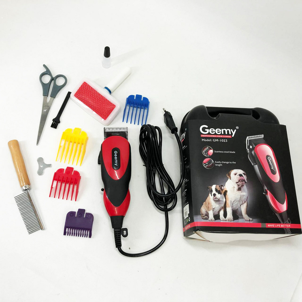 Машинка для стрижки тварин Gemei, Грумінг котів, Машинка-тример для стрижки домашніх тварин WI-83 Львів - фото 13