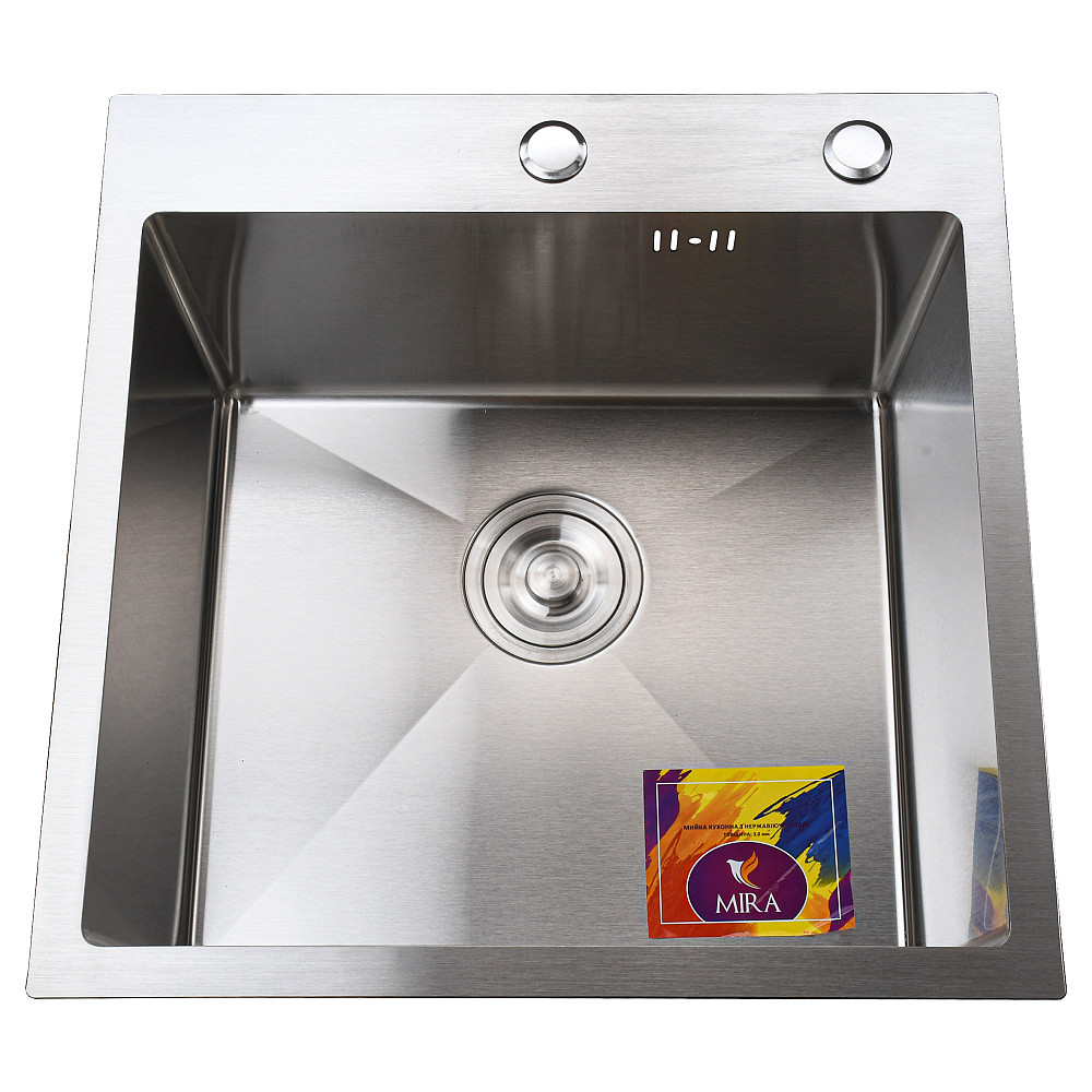 Мийка кухонна 3mm 500х500 Сатин 5050HS Mira Луцк - изображение 1