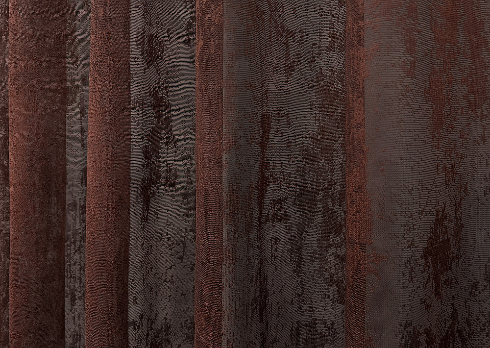 Тюль VR-Textil 1406т Мармур Жакард Шоколадний 400х270 см (42-1214) Київ - фото 7