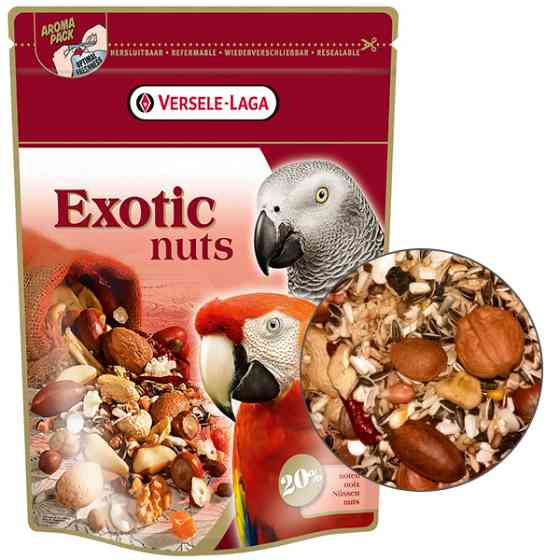 Versele-Laga Prestige Premium Exotic Nuts ВЕРСЕЛЕ-ЛАГА ПРЕСТИЖ ПРЕМІУМ ЕКЗОТИЧНІ ГОРІХИ додатковий корм для великих папуг Київ