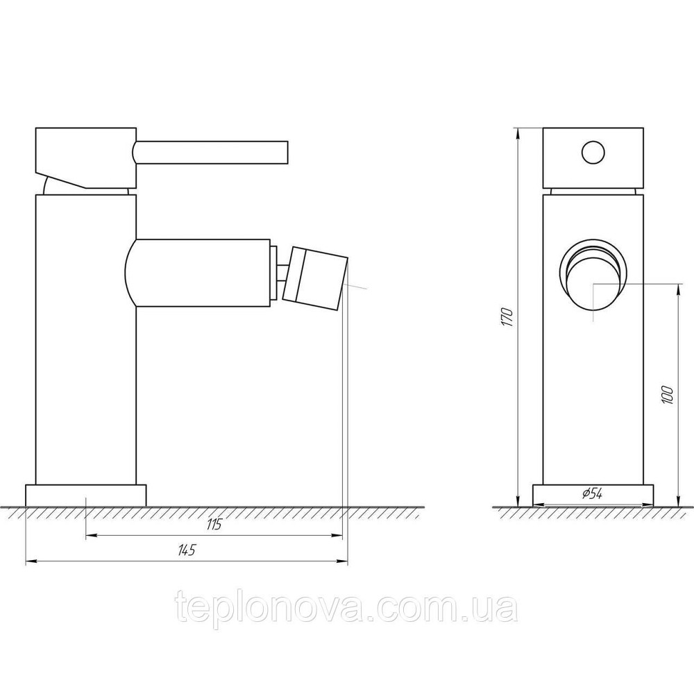 Змішувач для біде Globus Lux ALPEN SBT1-106 Чернівці - фото 4