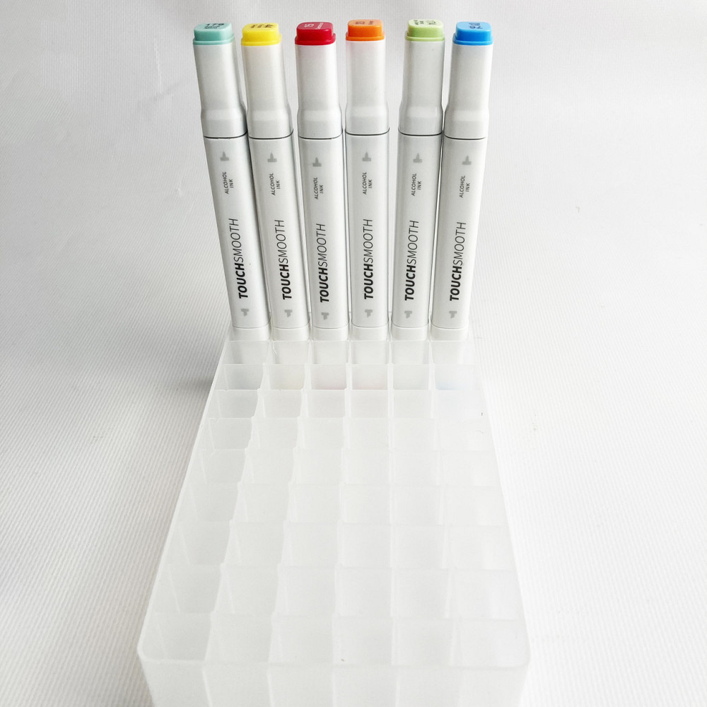 Підставка для маркерів органайзер для канцелярського приладдя 60 осередків Прозора Кам'янець-Подільський - фото 2