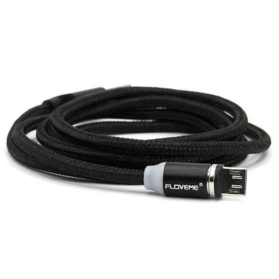 Магнітний MicroUsb кабель Floveme 1 м Black Київ