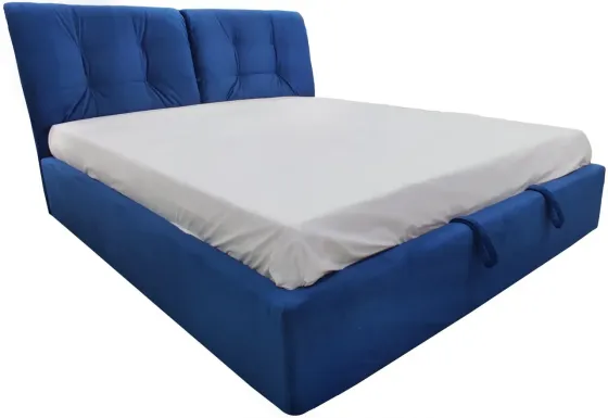 Ліжко BNB Двоспальне Gold Comfort 180 x 200 см Simple З підйомним механізмом та нішою для білизни Синій Київ