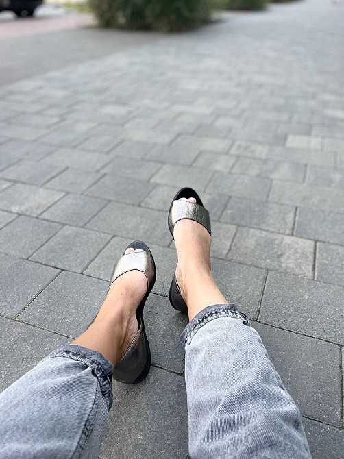 Mermaid Балетки жіночі Mermaid 28-7 нікель (весна-літо, шкіра натуральна) (3436) 36р.38р.39р. Коломия - фото 2