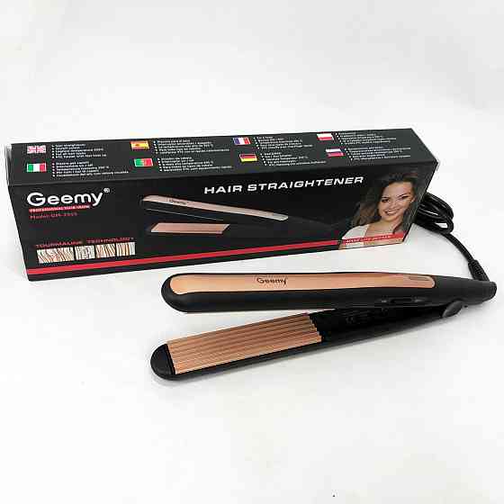 Праска-випрямляч потужна Gemei GM-2955W, Праска для догляду за волоссям, Випрямляч праска щипці FY-10 Івано-Франківськ
