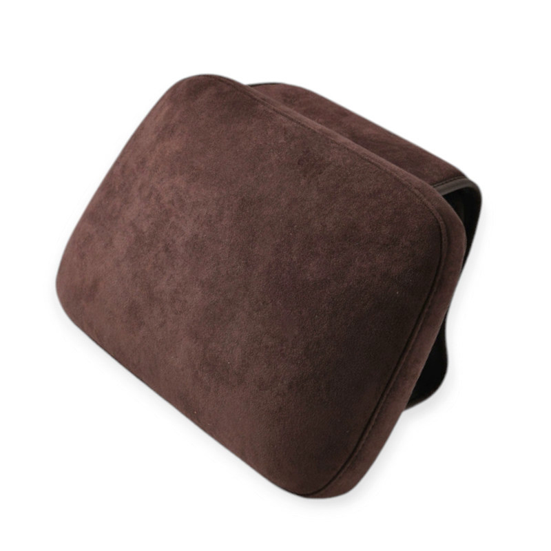 Подушки шеи на подголовник (2шт) читстые регулируемые, велюр коричневые для Мукачево - изображение 1