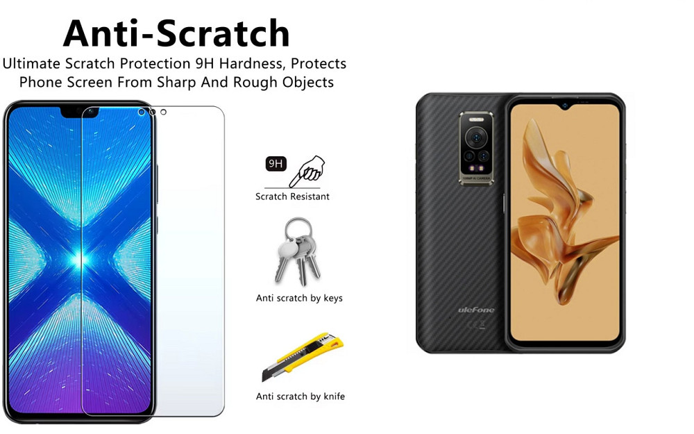 Защитное стекло NeoGlass для Ulefone Armor 17 Pro – ультрапрозрачное и устойчивое Киев - изображение 1
