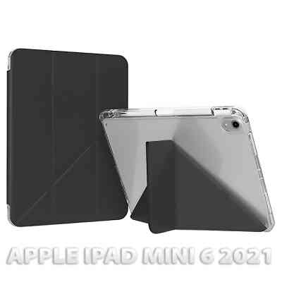 Чехол для планшета BeCover Ultra Slim Origami Transparent Apple iPad Mini 6 2021 Black (712930) Винница