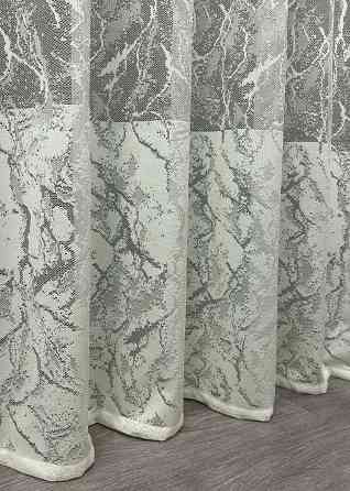 Тюль жаккард цвет молочный 1671т Киев