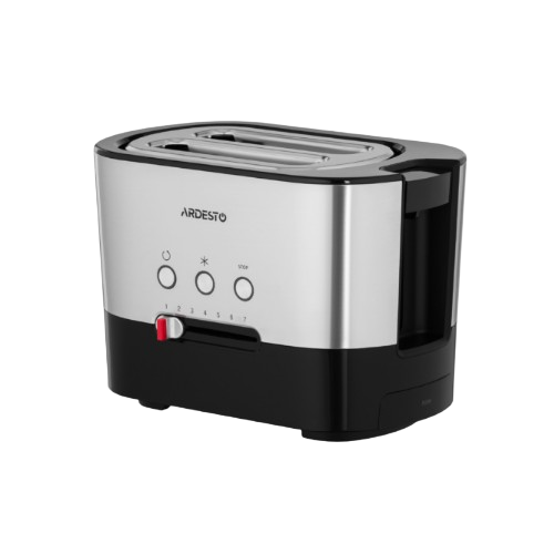 Тостер 1000W сріблястий/чорний T-K210 Steel Collection Ardesto Житомир