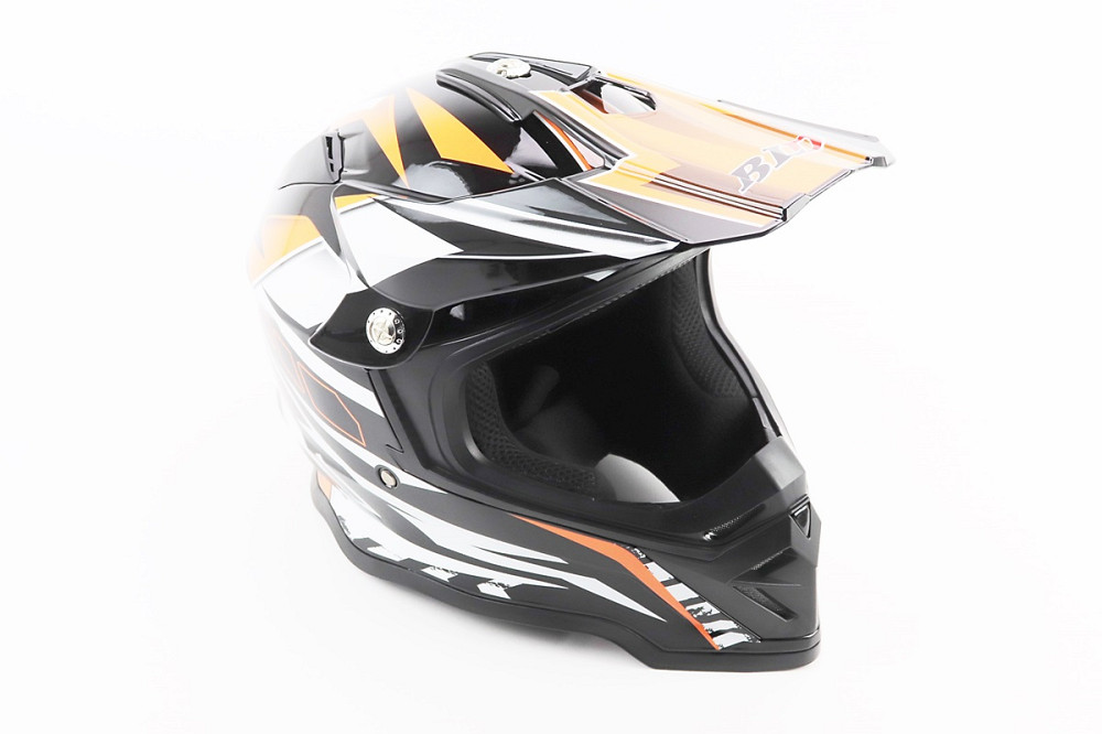 Шолом кросовий/ендуро/АТV BLD-819-7 L (59-60см), ЧОРНО-ПОМАРАНЧЕВИЙ Київ - фото 1
