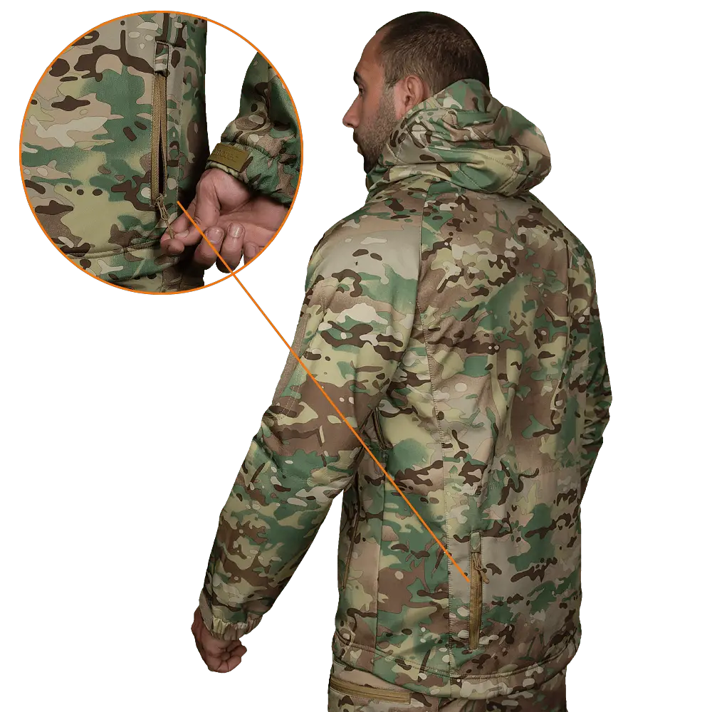 Куртка мужская теплая CM Stalker SoftShell (Мультикам) M Киев - изображение 3