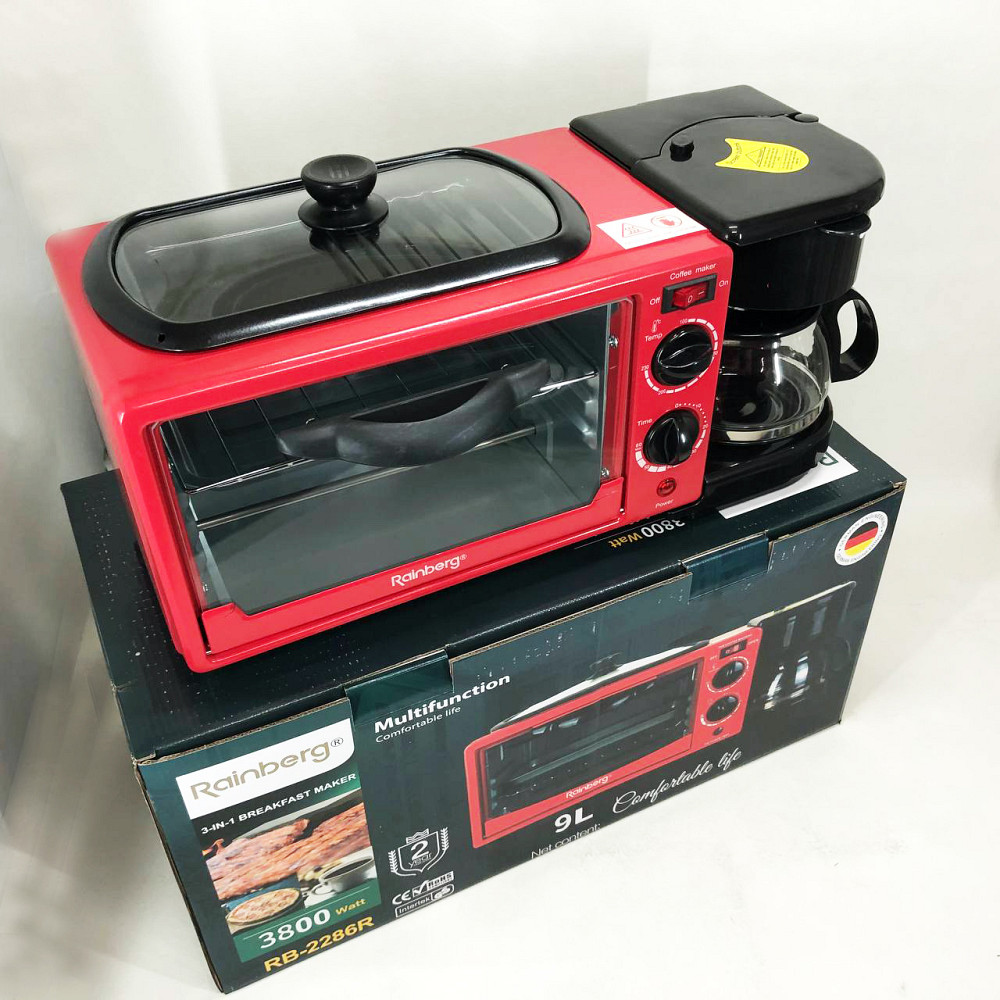 Електрична піч для приготування їжі Rainberg, Духова шафа електрична, Багатофункціональна духовка 3 в 1 QB-94 Івано-Франківськ - фото 9