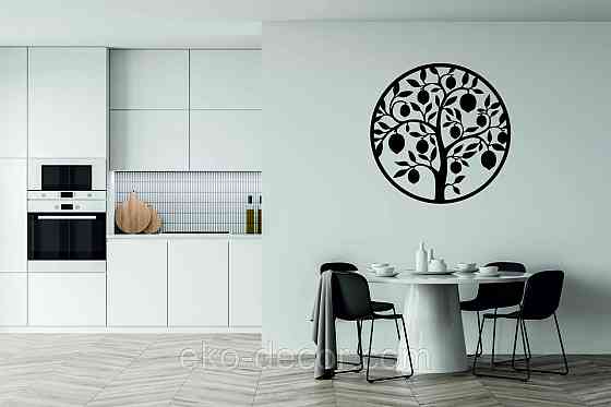 Декоративное настенное 3D Панно «Дерево в кругу» Декор на стену с объемом Киев
