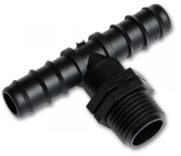 Трійник із зовнішньою різьбою 1/2, штуцер під трубку 20мм, DSWA06-1220L Киев - изображение 1